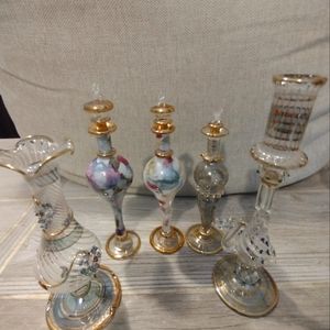 Vintage Egyptian Decorative Perfume Bottles, medium size